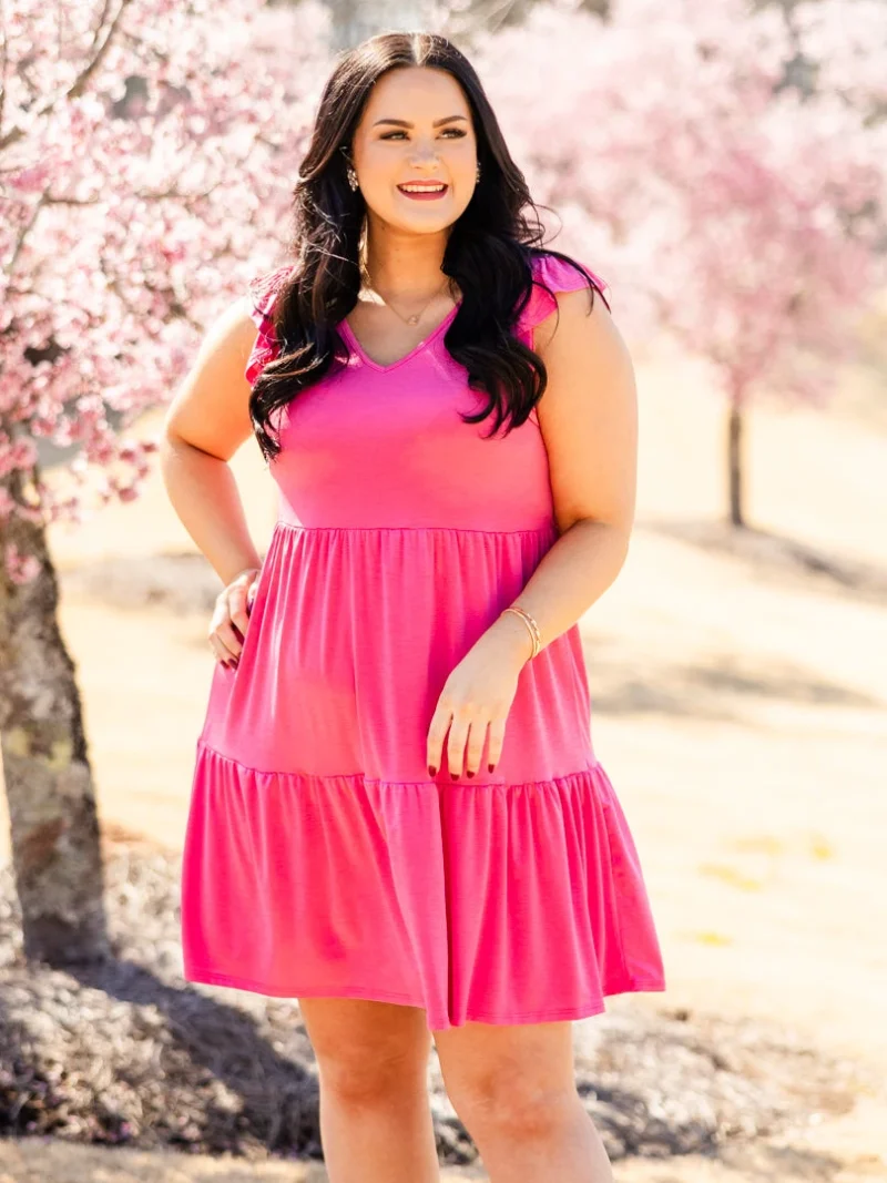 My Shining Star Dress, Fuchsia